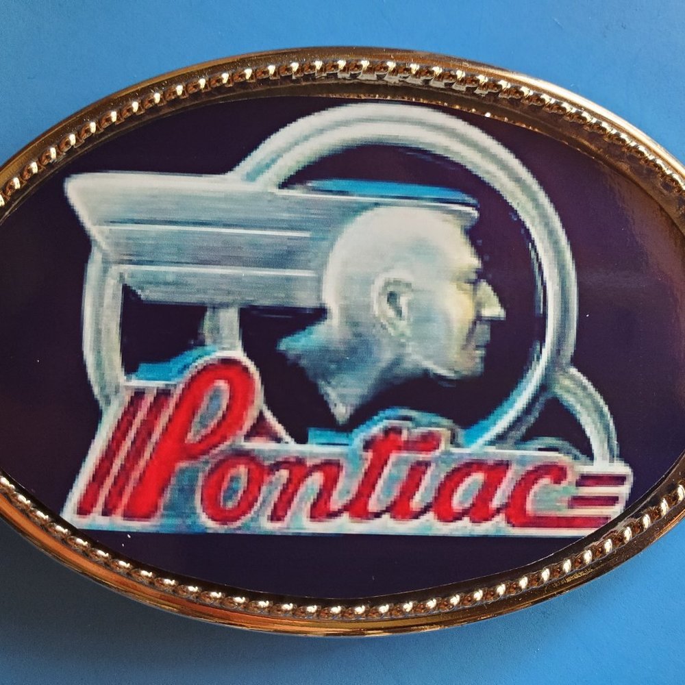COPY - PONTIAC Vintage Epoxy Belt Buckle